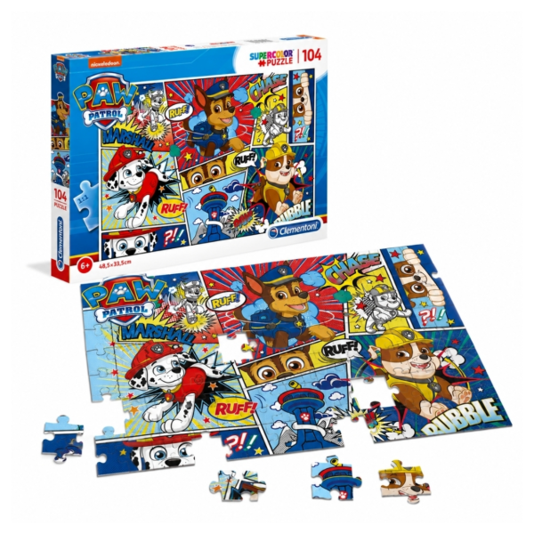 Paw Patrol stripboek puzzel 104 stukjes