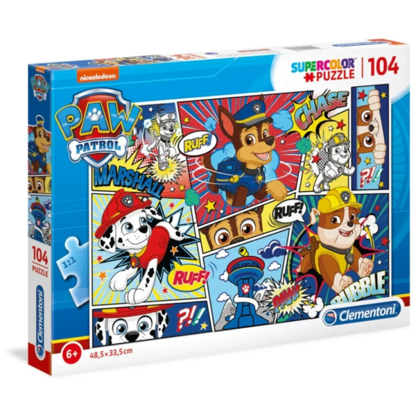Paw Patrol stripboek puzzel 104 stukjes