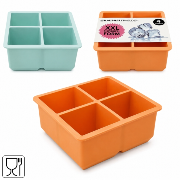Ijsblokjesvorm XXL 11,5 cm 2 assorti