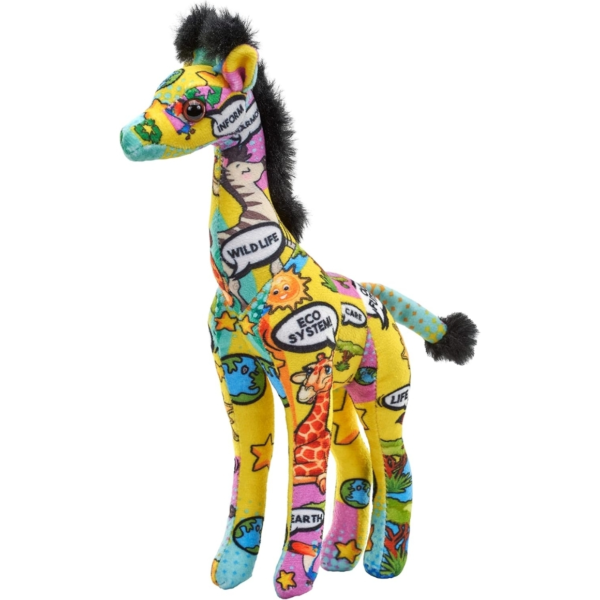 Wild Republic knuffel message EN giraffe 40 cm
