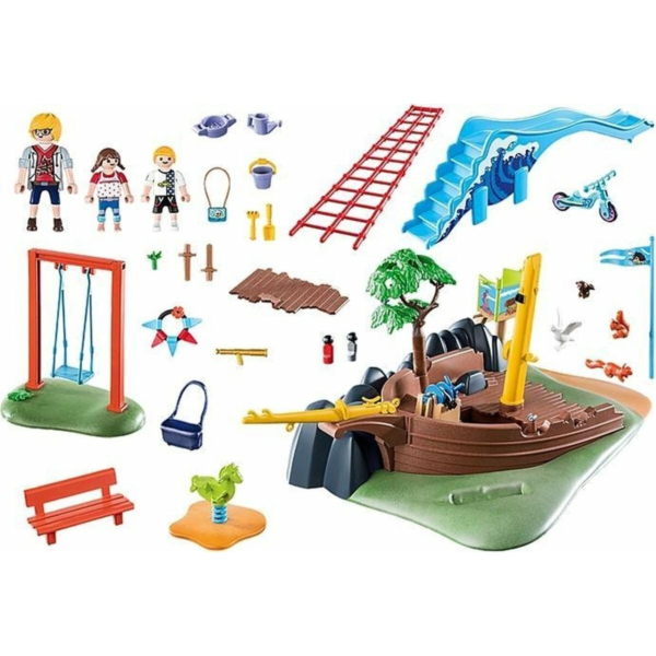 Playmobil City Life Spielplatz mit Schiffswrack 73 teilig