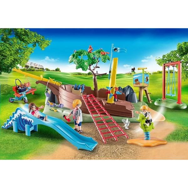 Playmobil City Life Spielplatz mit Schiffswrack 73 teilig