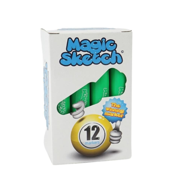 402075 Magic Sketch Pens grün mit Duft 12 cm Satz von 12
