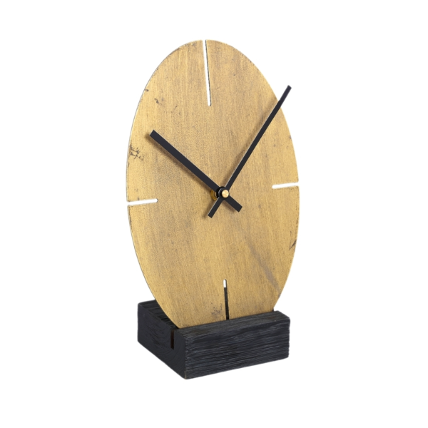 PTMD klok Tunes goudkleurig 29.5 cm