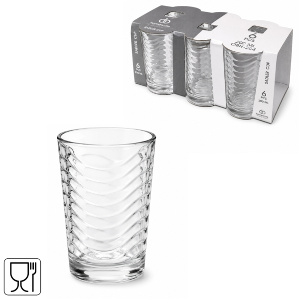Homeware drinkglas Sadler 200 ml 6 stuks