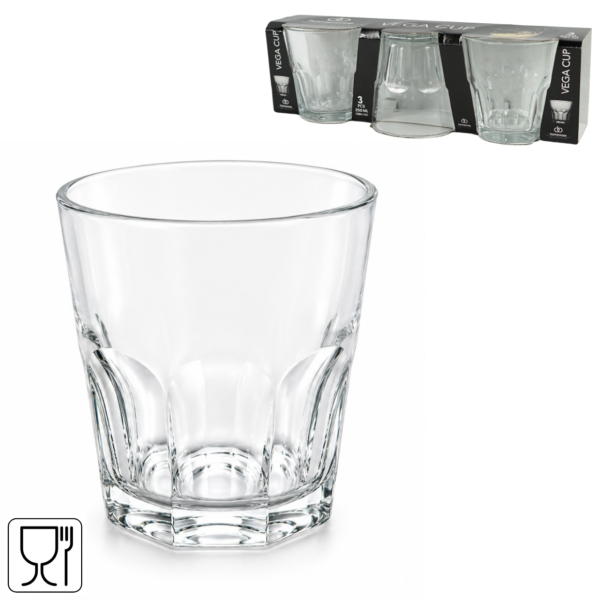 Homeware drinkglas Vega 250 ml 3 stuks