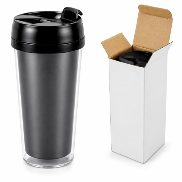 Reisbeker zwart 400 ml