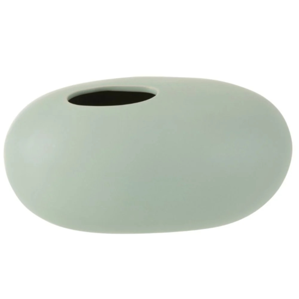 J-Line vaas Ovaal mat pastel groen 25 cm