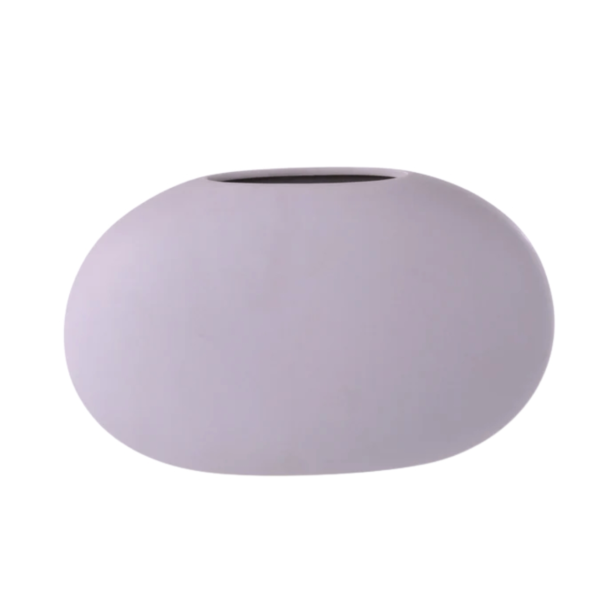 J-Line vaas Ovaal plat lichtpaars 27 cm