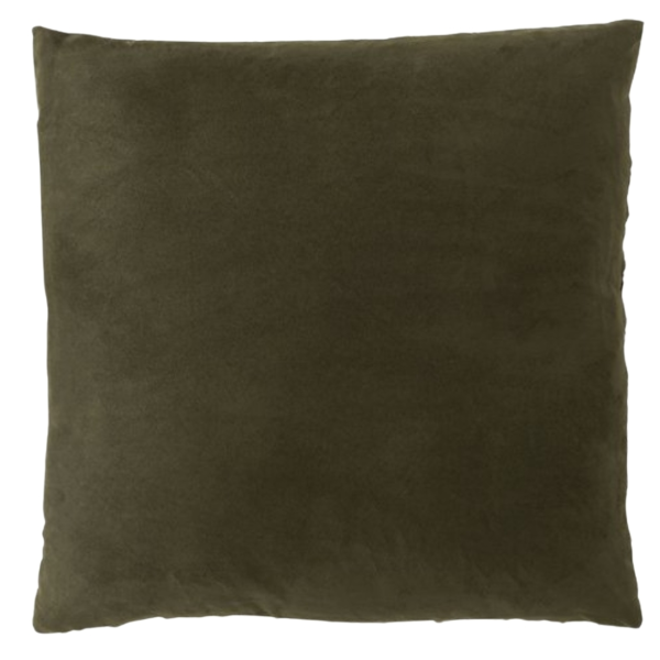 J-line kussen gewoven groen 45 x 45 cm