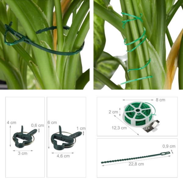Relaxdays plantensteun set 110-delig