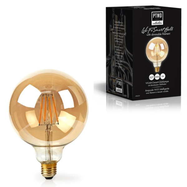 PTMD LED intelligente Wi-Fi Lampe rund E27 5W