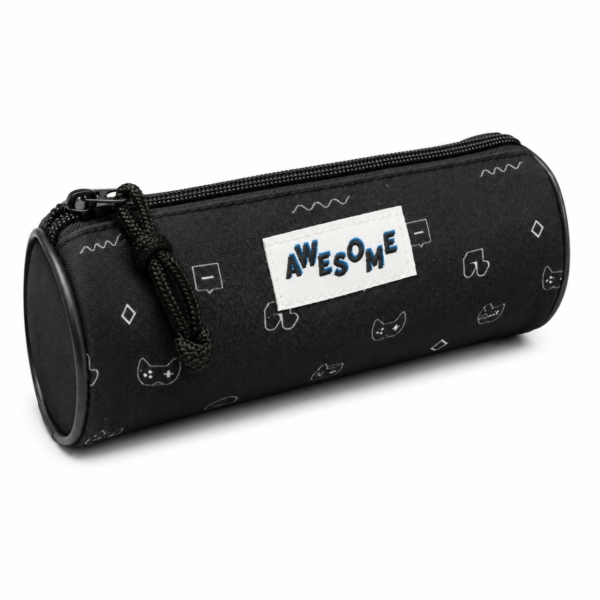 Etui Awesome zwart 23 cm