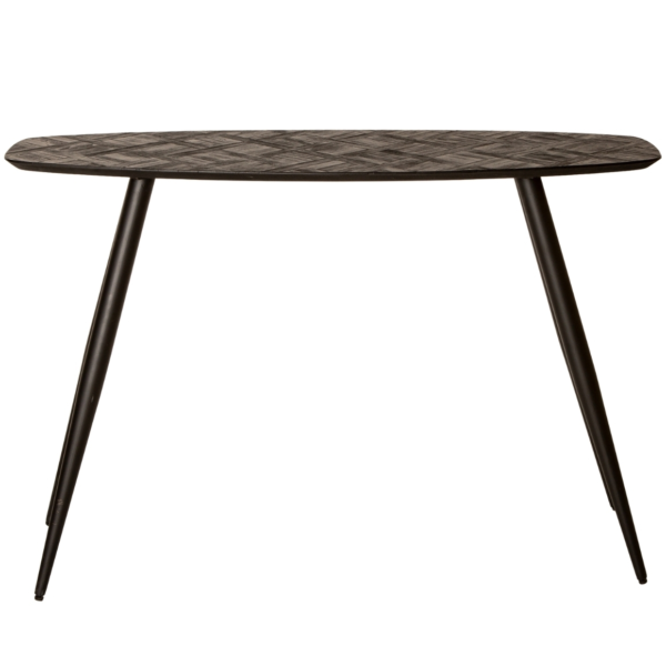PTMD sidetable Tyano teakhout zwart 120 cm