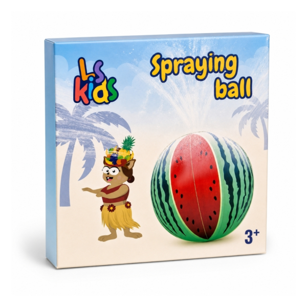 LSKids sproeier opblaasbare bal watermeloen 65 cm