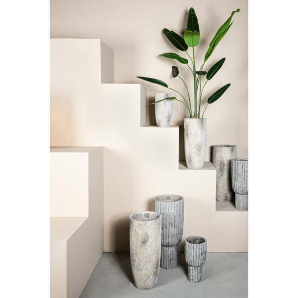 PTMD bloempot Linc XL grijs 55 cm