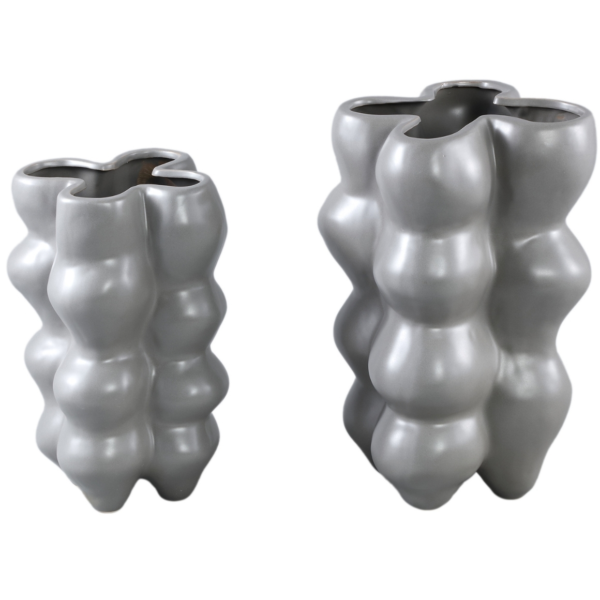 PTMD bloempot Oswaldo grijs 32 cm