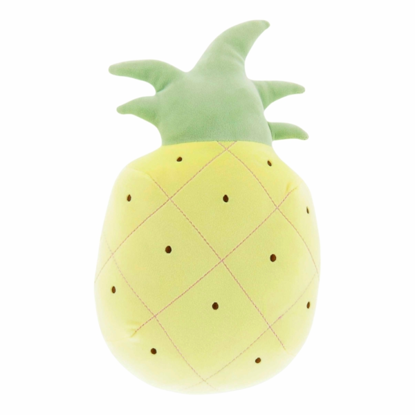 Unique Living kussen Tropic Icons pineapple lichtgeel 35 cm