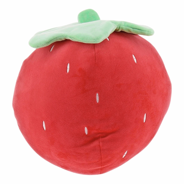 Unique Living kussen Tropic Icons strawberry rood 30 cm