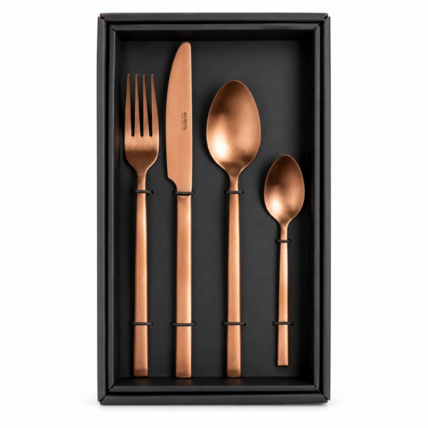 Gusta Bestek set koperkleurig 16-delig