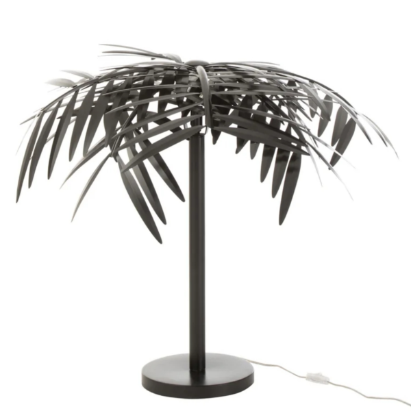 J-line tafellamp blad metaal zwart 73 cm