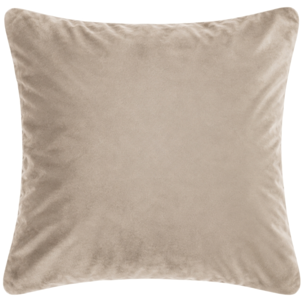 Tiseco kussen Velvet licht taupe 60 x 60 cm