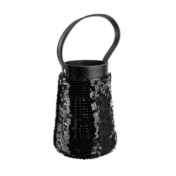 Lantaarn Lofty Glam Cone zwart 20 cm