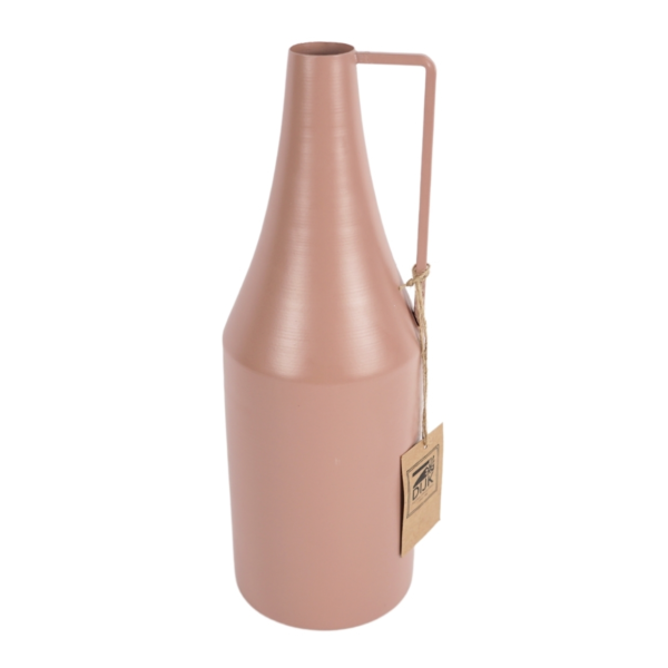 Vaas Bottle metaal oudroze 29 cm