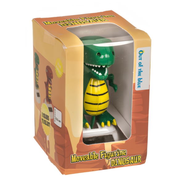 Out of the blue bewegend figuur dinosaurus solar 10 cm 2 assorti