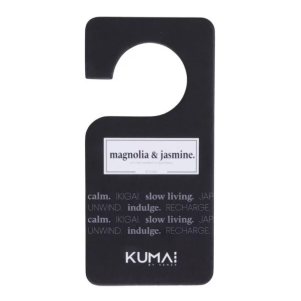 Kumai geurhanger magnolia & jasmijn zwart 15,5 cm