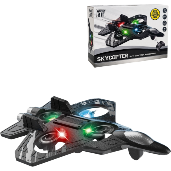RC Skycopter zwart 23,5 cm