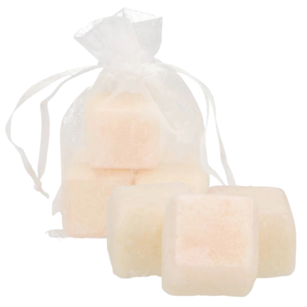 Amberblokje oriental 2,5 cm organza zakje met 3 stuks