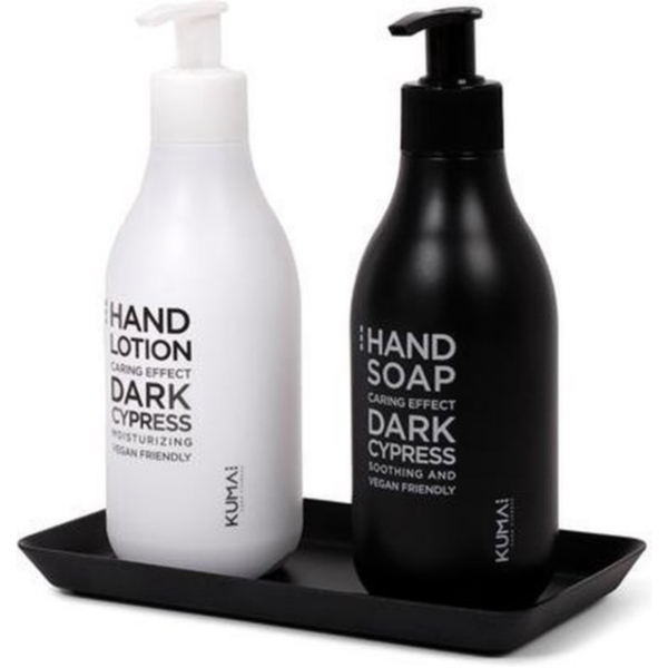 Kumai Dunkel Zypresse handseife und handlotion geschenkbox 2 x 200 ml