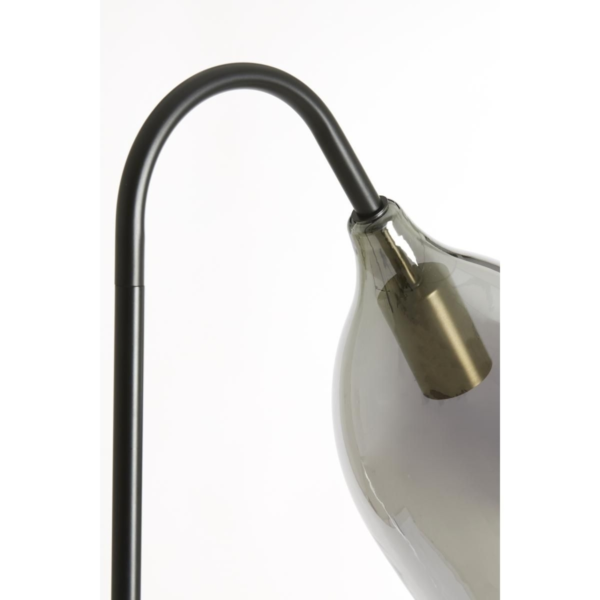 Light & Living vloerlamp Lukaro zwart EU-stekker 160 cm