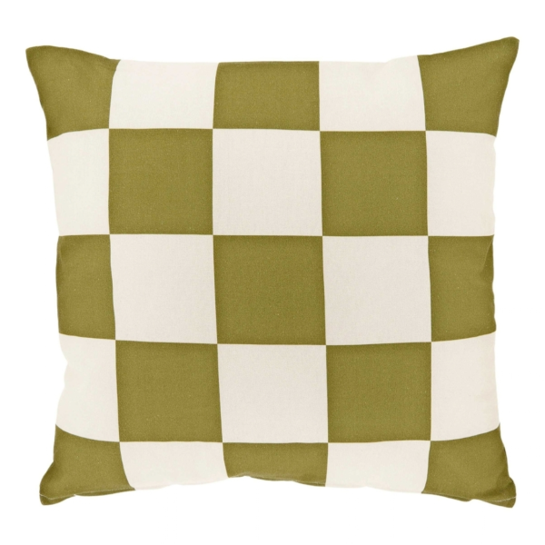 Unique Living kussen Zayn moss green 45 x 45 cm