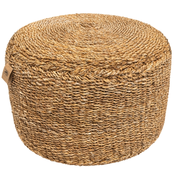 Poef zeegras bruin 57 cm
