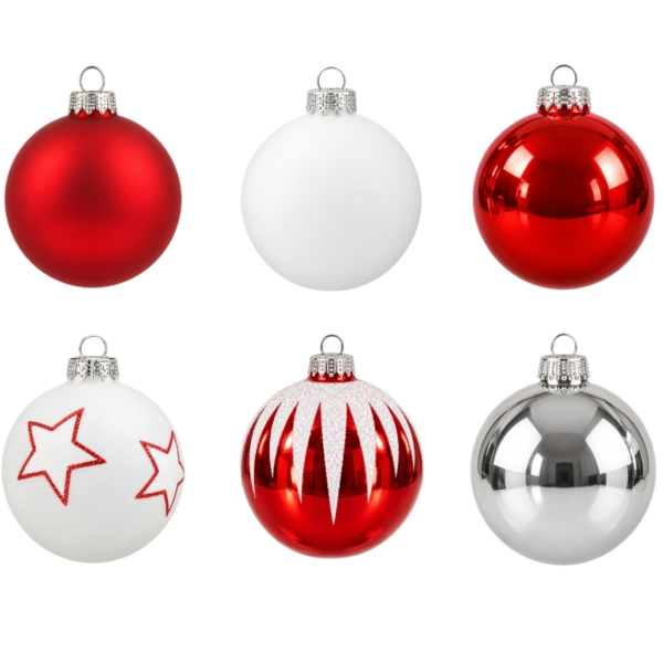 Display kerstballen 8 cm 12 stuks