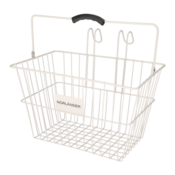 Norländer fietsmand afneembaar grijs 39,5 cm