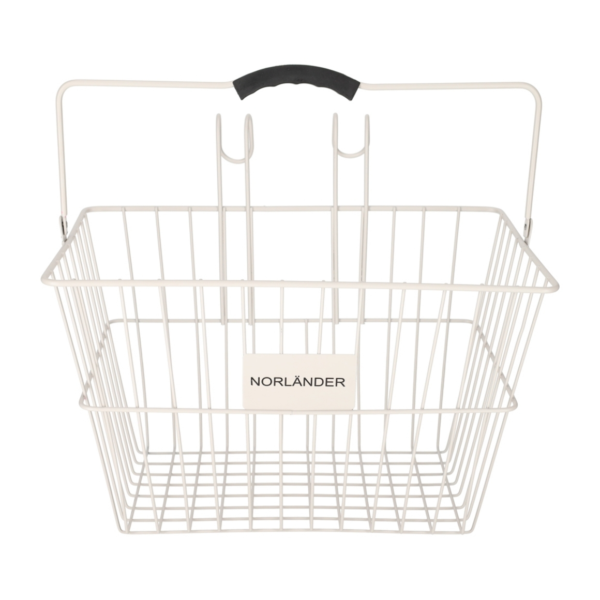 Norländer fietsmand afneembaar grijs 39,5 cm