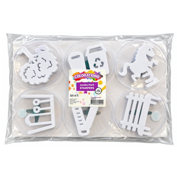 Colorations stempel speeltuin 12,5 cm 6 stuks