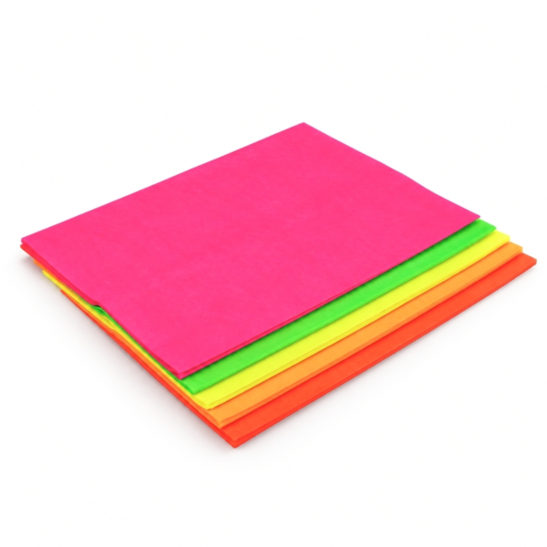 Vloeipapier bloemzijdevloei fluor 50 x 70 cm 25 vellen