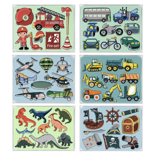 Folia Tekensjablonen Avontuur 6 stuks