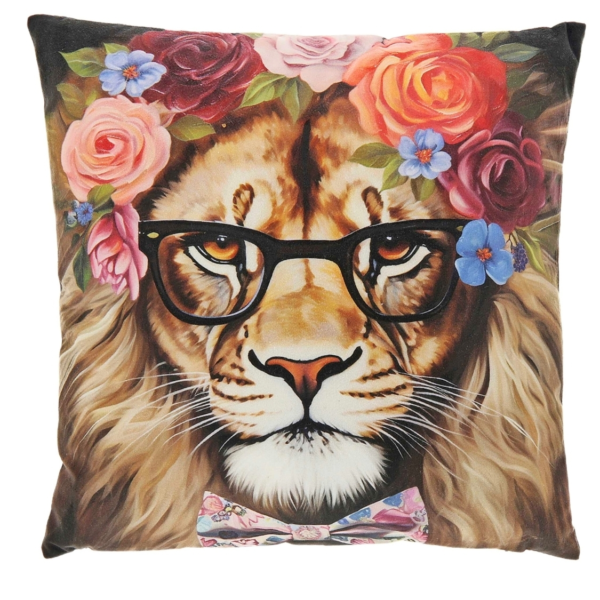 Unique Living kussen Summer leeuw 45 x 45 cm