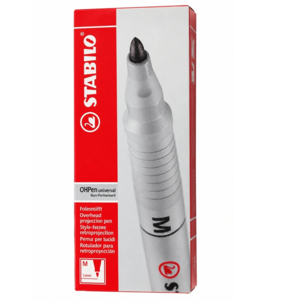 STABILO overheadviltstift rood 10 stuks