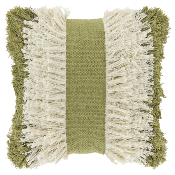 Unique Living kussen Ziggy moss green 45 x 45 cm