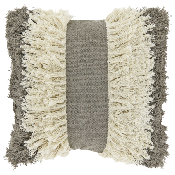 Unique Living kussen Ziggy taupe 45 x 45 cm