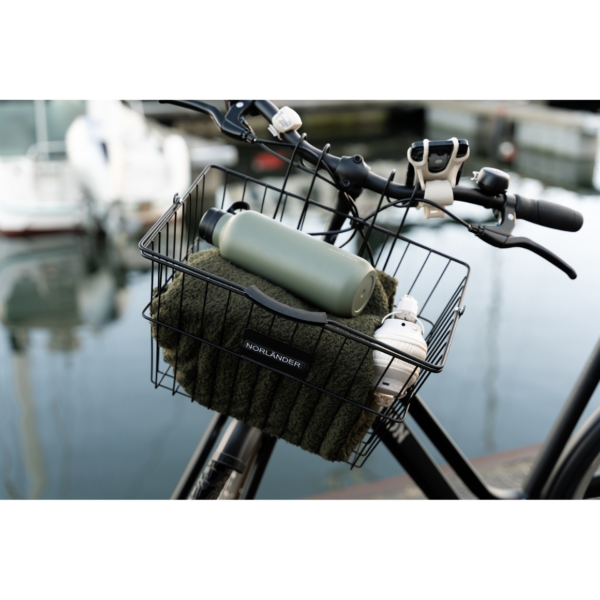 Norlander fietsmand metaal zwart 39,5 cm