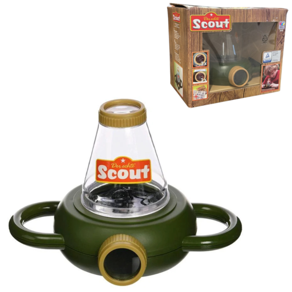 Scout insectenloep met kunststof spin groen 19 cm