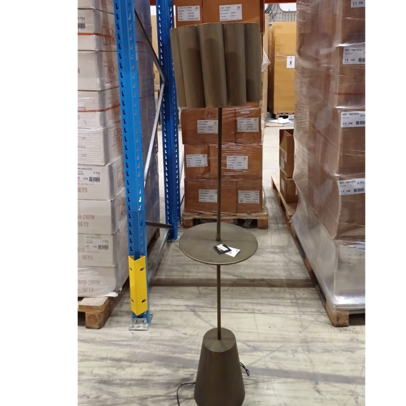 PTMD vloerlamp Dester EU-stekker goudkleurig 165 cm B-keus