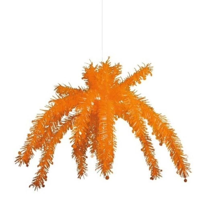 Plafond decoratie oranje 200 cm
